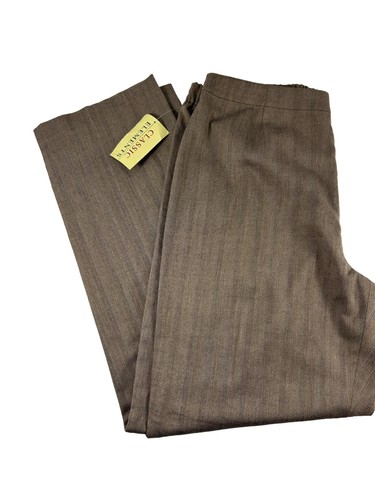 Classic Elements Damen Anzughose Größe 14 Braun Teilelastischer Bund Stretch - Bild 6 von 6