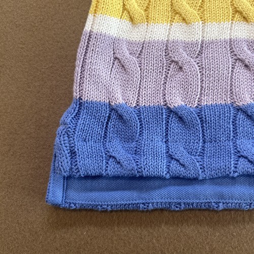 Polo Ralph Lauren Women’s Striped Stretch Cable Knit Polo Shirt NWT size Small - Picture 6 of 8