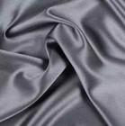 Charmeuse Satin Fabric Stretch | 58" Wide | Silky, Bridal | By Yard Charcoal