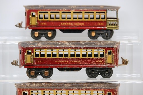 Lionel 1690 & 1691 Pre-war O Gauge Lionel Lines Passenger Cars (3) 1:48 Scale - Picture 7 of 10