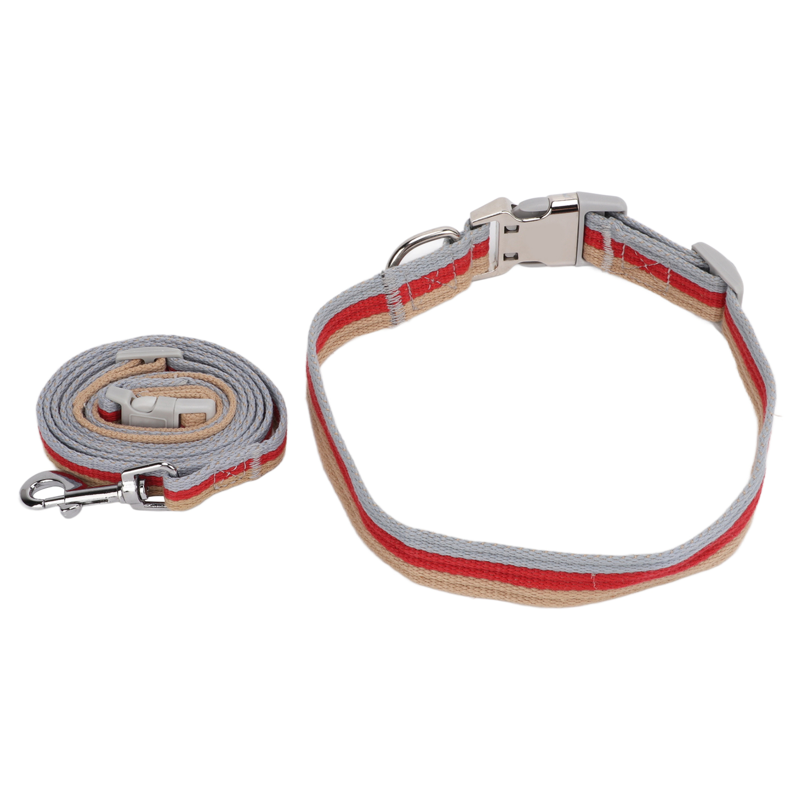 Dog Collar And Leash Set Adjustable Polyester Cotton Pet Collar And Traction Gof - Picture 5 of 12