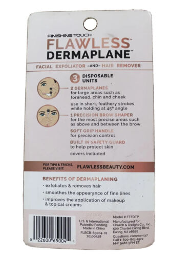 Exfoliante facial y removedor de cabello Dermaplane impecable con acabado táctil - Imagen 2 de 2