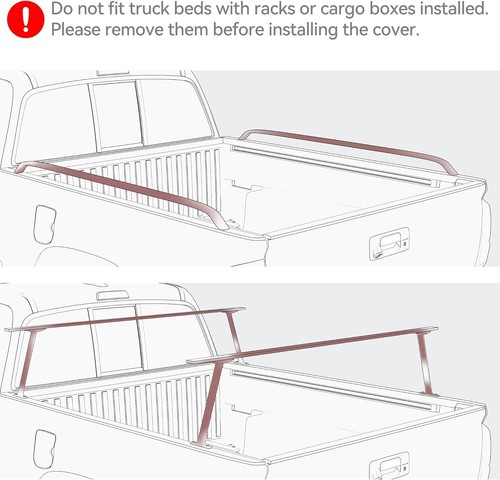5FT Soft Tri-Fold Bed Tonneau Cover for 2005-2026 Nissan Frontier Truck Bed - Picture 9 of 9
