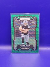 MICHAEL MAYER #361 2023 PANINI PRIZM RAIDERS RC GREEN WAVE