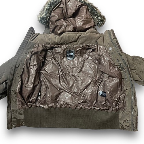 The North Face Prodigy 600 Down Parka Cropped Coat Puffer Brown Womens Sz M - Imagen 11 de 16