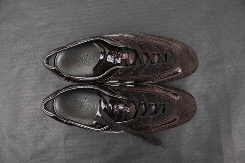 Zapatillas bajas de cuero gamuza marrón Hogan Olympia para mujer talla 36 / EE. UU. 6 - Imagen 5 de 10