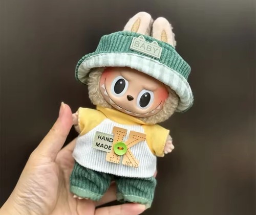 POP MART LABUBU The Monsters Exciting Macaron Plush Dolls Toy Figures Keychain - Foto 62 di 98
