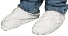 DUPONT Shoe Cover 200pcs Non Chemical-Resistant, Tyvek, White TY450SWH000200LG