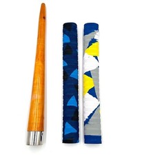 Multicolor Cricket Bat Handle Replacement Grips With 1 Wooden Cone