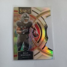 Bijan Robinson Rc 2023 Panini Select - Premier Level Silver Prizm Die-Cut 