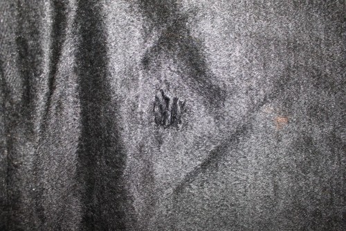 Antique 19th Century Horse Hair & Horsehide Carriage Blanket 60" x 43" Foxes - Picture 17 of 18