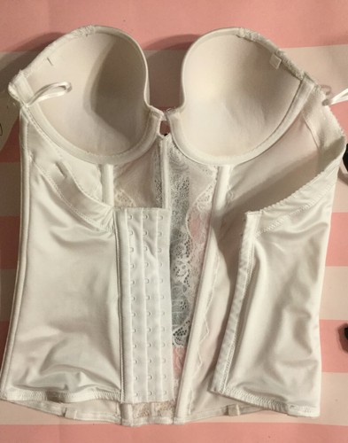 NEU Cassandra Intim Braut Spitze trägerloses Korsett Bustier weiß 32B-32C-32D - Bild 5 von 8