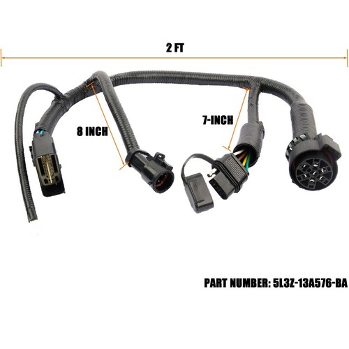 For 2005-2007 2008 Ford F-150 Trailer Tow Hitch Connector Wiring Harness Wire - Picture 12 of 12