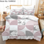 Geometric Bedding Set Marble Comforter Cover Pillowcase Single Double Full King Klasyczny popularny