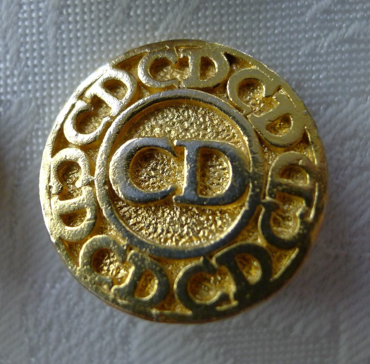 1980年代 ChristianDior オールドディオール 彫金カフスボタン
