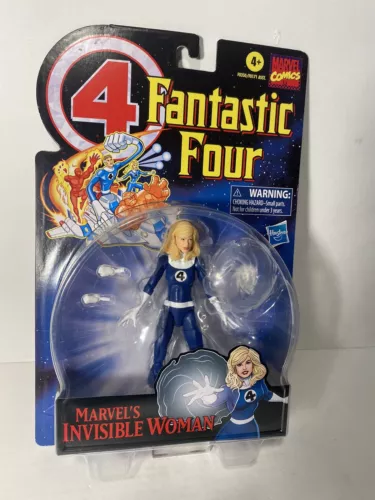 Figura de acción Marvel Legends retro Fantastic Four Invisible mujer 6" fantástico 4