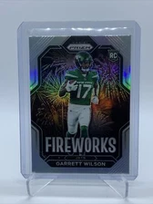 2022 Prizm Fireworks Rookie Silver Garrett Wilson RC WHDZ
