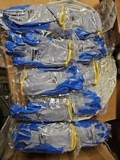 12 Pairs, Honeywell North Northflex Duro Task Gloves, NF14 9/L, Blue/Gray, NEW