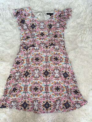 Three Pink Hearts Girls Sz. 16 Floral Dress. Delicate, Pretty. ** Nt. Desc**