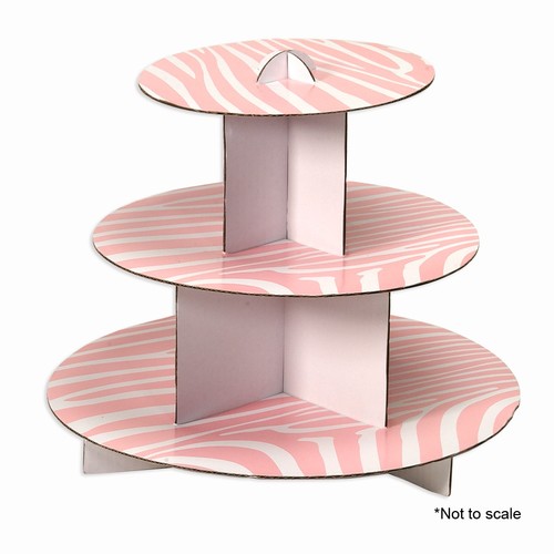 3 STUFIGER PAPPE CUPCAKE STÄNDER HALTER TURM HOCHZEIT BABYPARTY GEBURTSTAG DISPLAY - Bild 2 von 5