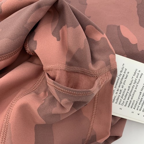 Lululemon Align Crop 21” Size 20 Heritage 365 Camo Brier Rose Multi High Rise  - Picture 7 of 8