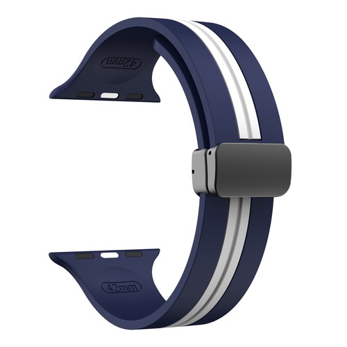 Magnetic Silicone Band iWatch Sports Strap for Apple Watch Ultra 10-1 SE 38-49MM - Picture 36 of 44