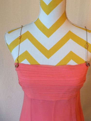 Laundry Size 4 Peach Cocktail Dress - Afbeelding 3 van 9