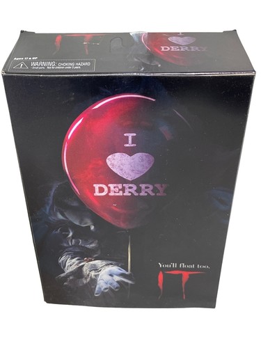 Neca Reel Toys IT 7" Pennywise I Heart Derry Bloody Edition Lenticular Cover - Picture 1 of 9