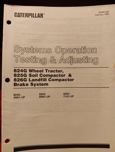 Tractor de rueda de ajuste de prueba de funcionamiento de sistemas CAT 825G compacto de suelo 826G  - Imagen 1 de 6