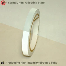 JVCC REF-7 Engineering Grade Reflective Tape: 1/2 in. x 30 ft. (Silver-White)