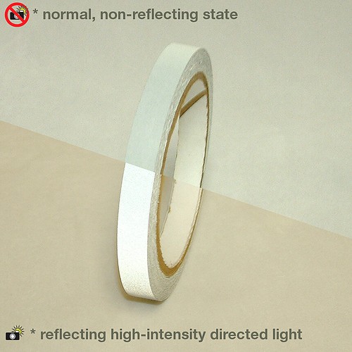 JVCC REF-7 Engineering Grade Reflective Tape: 1/2 in. x 30 ft. (Silver-White) - Bild 1 von 3