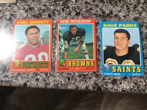 U-Pick 1971 Topps football common/stars #1-263 SINGLES  - YOU PICK ANY CARD(S) - Picture 3 of 12