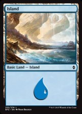 Island (255) NM, English MTG Battle for Zendikar