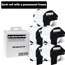 62mm x 29mm DK-1209 Compatible with Brother QL Label Printer For QL-550 QL-570