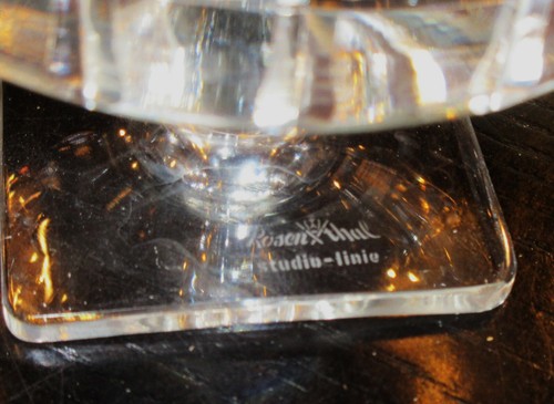 Vidrio soplado vintage raro Rosenthal "corte de cuña" - Alemania - varios tamaños - Imagen 10 de 10