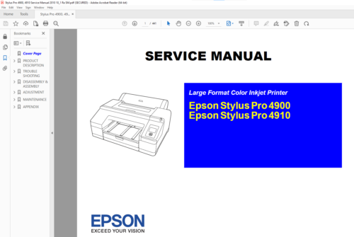 Epson Adjustment service Program ALL Models Stylus Pro SureColor +Service Manuel - Picture 137 of 183