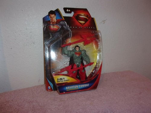 MATTEL MAN OF STEEL SUPERMAN ACTION FIGURE..KRYPTON COMBAT..RELEASED 2013 - Picture 1 of 4