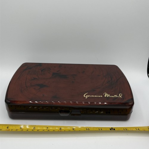 Germaine Monteil Vintage 70er Schminkbox Beauty Aufbewahrung Reise Organizer LESEN - Bild 4 von 5
