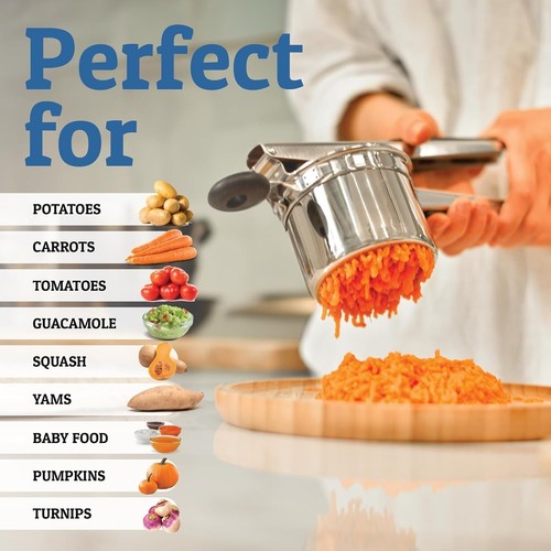 Majador de papa potato masher aplastador frijoles platano aplastadora inoxidable - Imagen 6 de 9