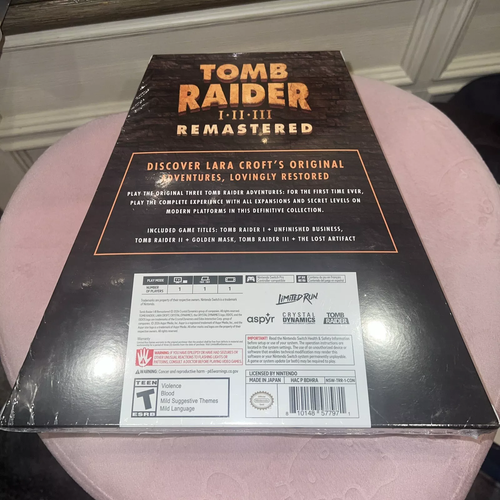 Tomb Raider I-III Remastered Switch Limited Run Games Special Box All 3 Variants - Picture 4 of 8