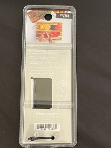 Good Cook Touch Santoku Knife 5" Ceramic Blade W/Sheath & 7” Carbon Stainless St - Picture 8 of 10