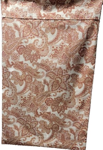 2 fundas de almohada hechas a medida bronceadas, naranjas quemadas, estampadas doradas de cachemira se adaptan a Stan/queen - Imagen 7 de 8