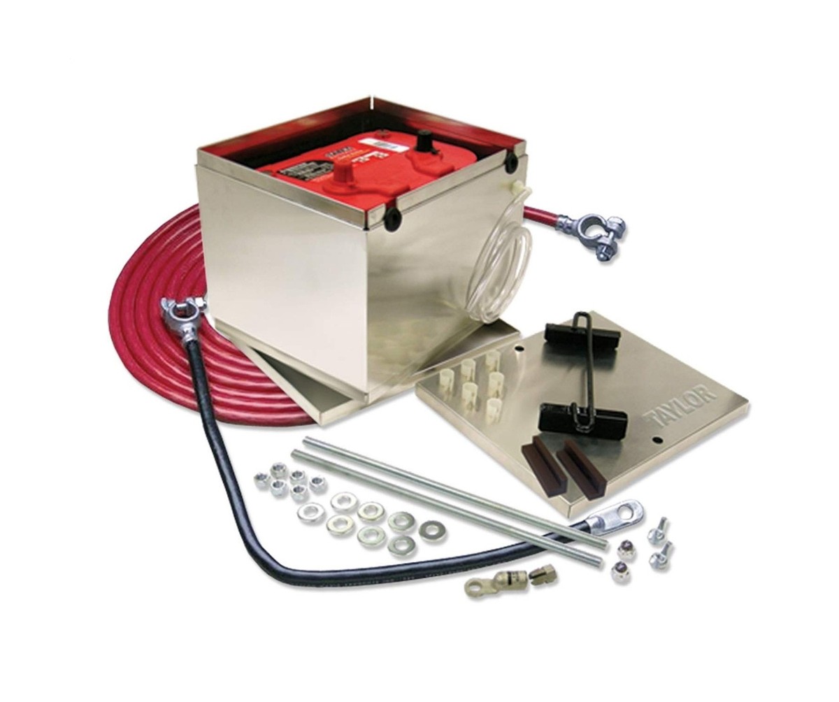 Taylor Cable Aluminum 200 Series Battery Box w/2-Gauge Cable 48201 Taylor Cable Aluminum 200 Series Battery Box w/2-Gauge Cable 48201