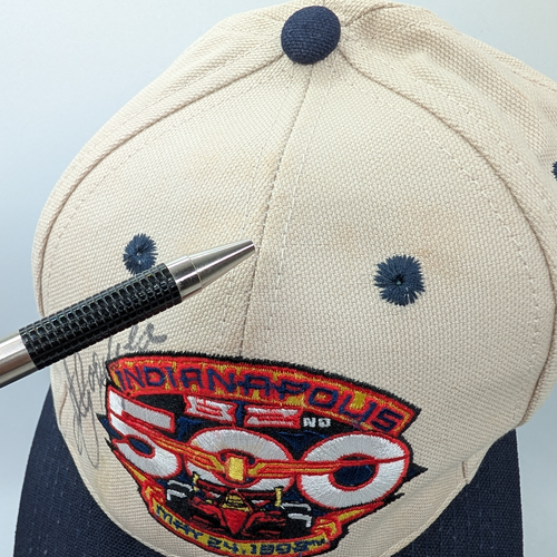 Cappello Berretto Regolabile Vintage 1998 Scott Goodyear Firmato Indianapolis Indy 500 Racing - Foto 11 di 14