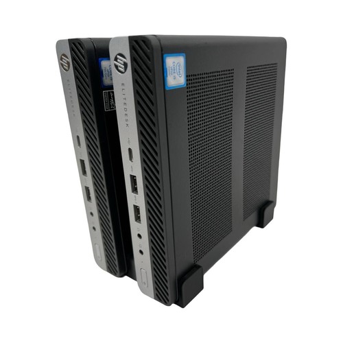 Dual Vertical Display Stand for HP EliteDesk Mini 400 - 800 | G1 - G9 - Black - Picture 1 of 11