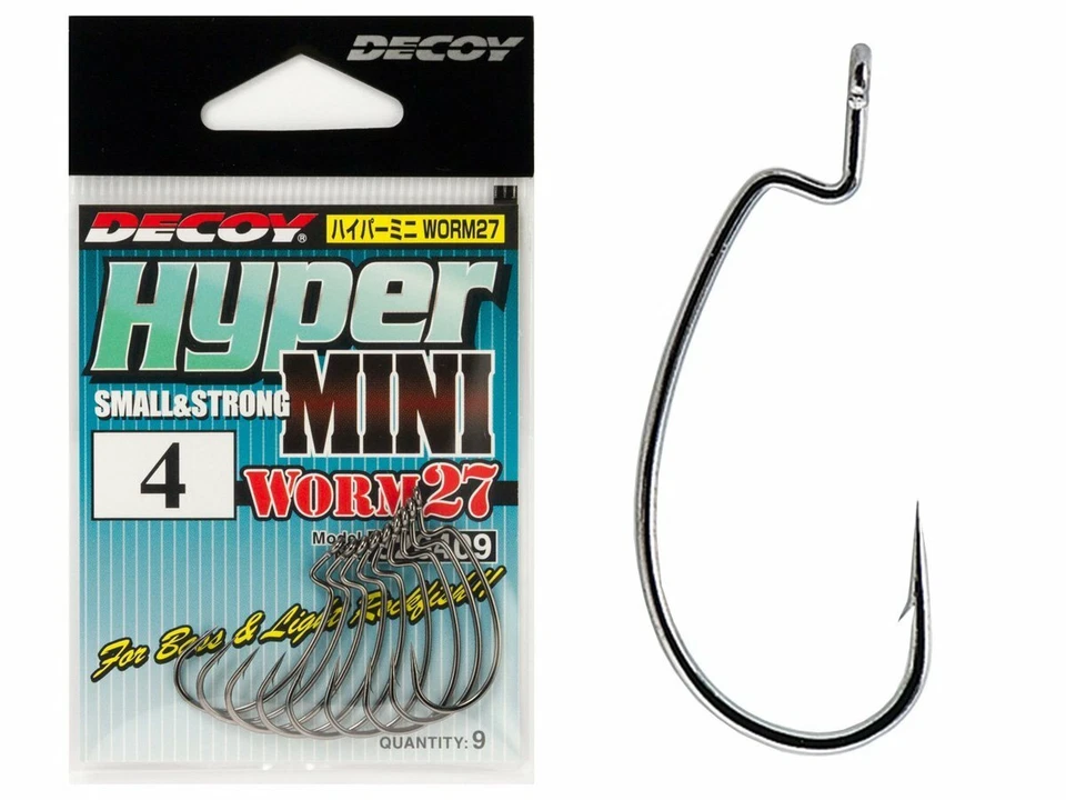 Decoy Hyper Mini Worm27 #6 - #2 9pc Accessoires Leurres souples - Photo 1/1