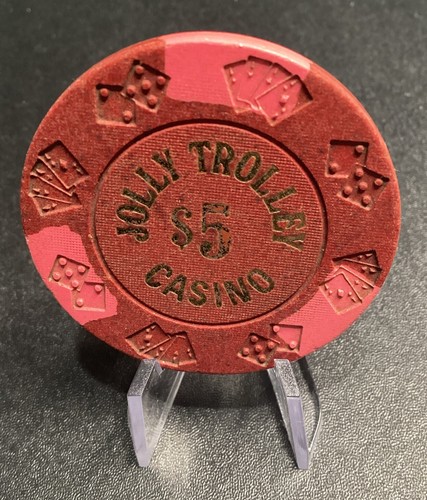Jolly Trolley 5 $ Casino Chip - Las Vegas veraltet - Bild 2 von 2
