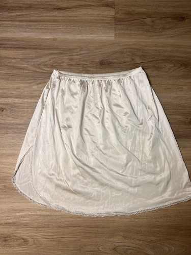 5 VTG Lot 100% NYLON Full Slip Dress White Babydoll Size Small Lace Short Skirts - Picture 7 of 12
