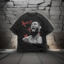 Limited Edition Khamzat Chimaev  T-Shirt - Black Unisex MMA Fighter Medium BORZ 
