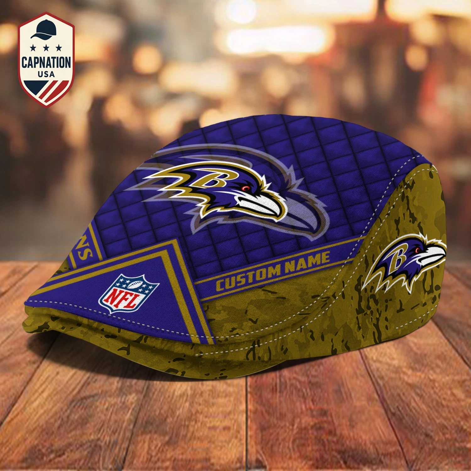Baltimore-Ravens Jeff Cap football Newsboy Cap Golf Cap Driving Hat for Men M2